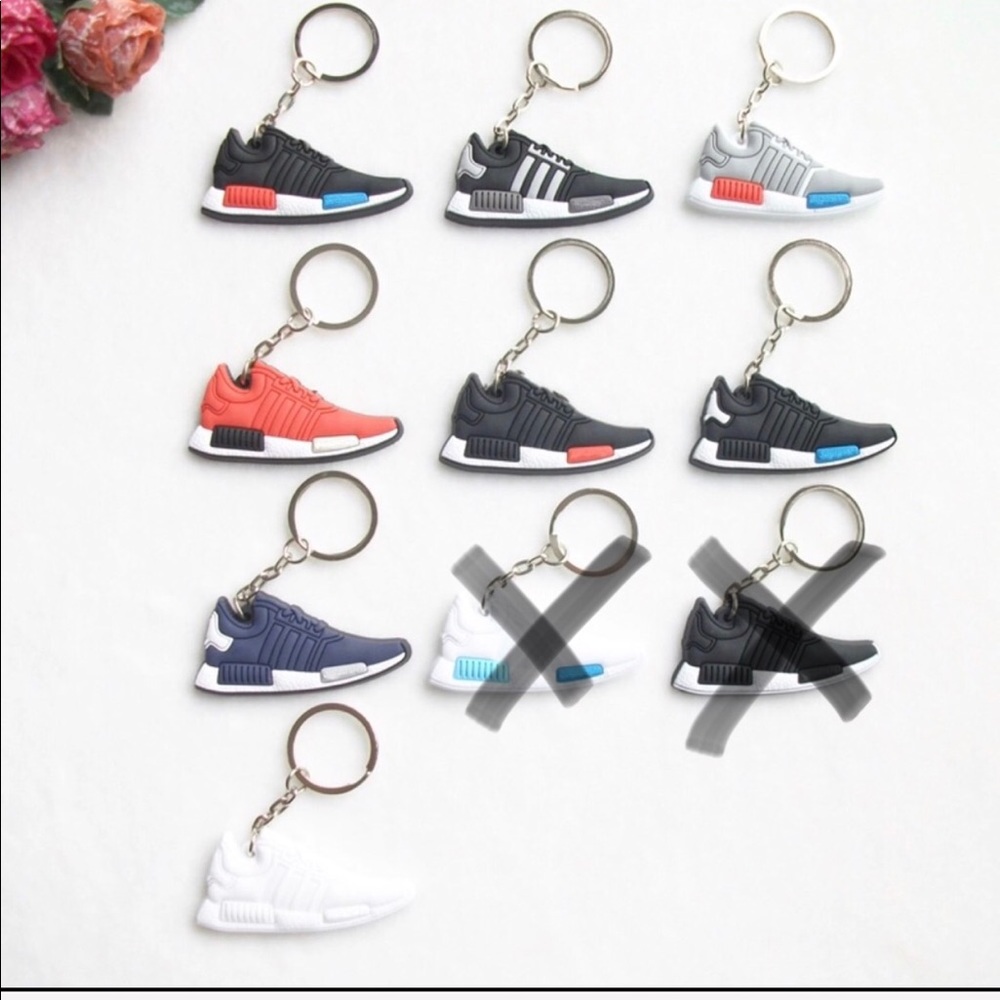 Variety of nmd sneaker keychains